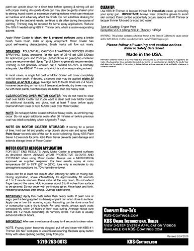 KBS Coatings 60327 MG Maroon Motor Coater Engine Paint - 1 Pint