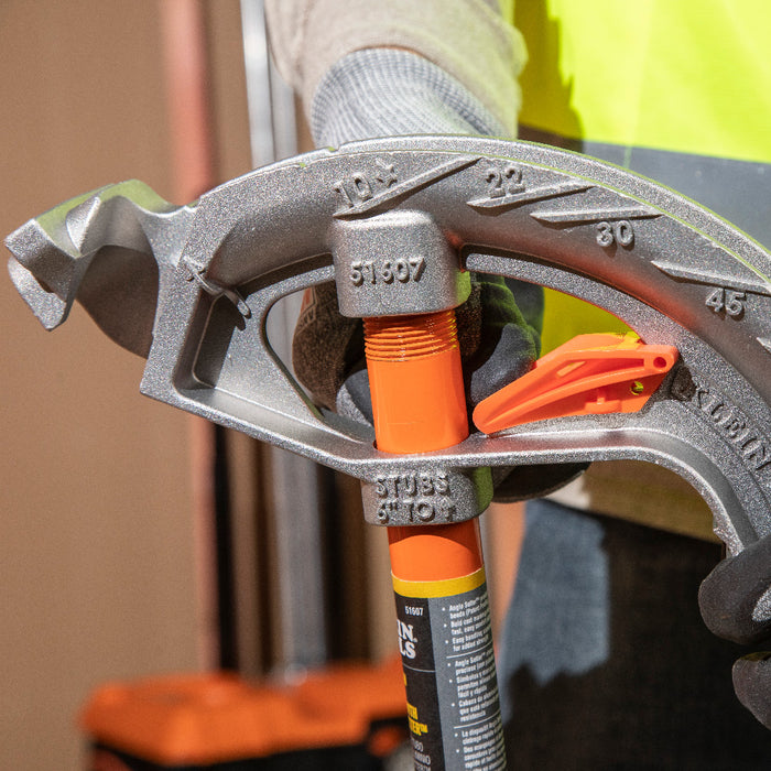 Klein Tools 51607 Aluminum Conduit Bender Full Assembly, 3/4-Inch EMT with Angle Setter