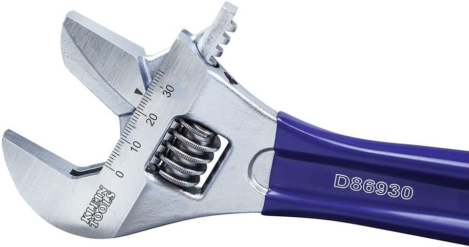 Klein Tools D86930 Reversible Jaw/Adjustable Pipe Wrench, 10-Inch