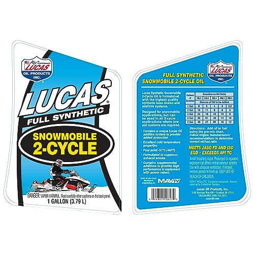 Lucas Oil 10847 Snowmobile Oil - 1 Gallon