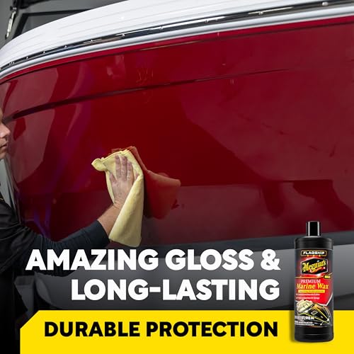 Meguiar's Flagship Premium Marine Wax, Boat Polish and Oxidation Remover - 32 Oz Bottle (Packaging May Vary)