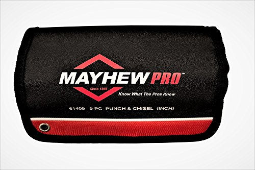 Mayhew Tools 61409 Punch and Chisel Set, Black Oxide Finish, 9-Piece