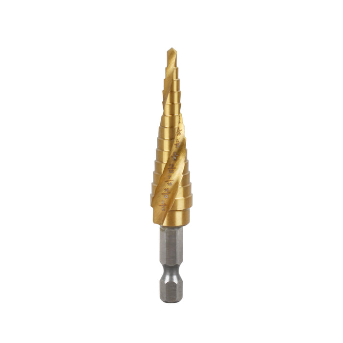 DEWALT DWA1783IR 1/8" - 1/2" IMPACT READY Titanium Nitride Coating Step Drill Bit