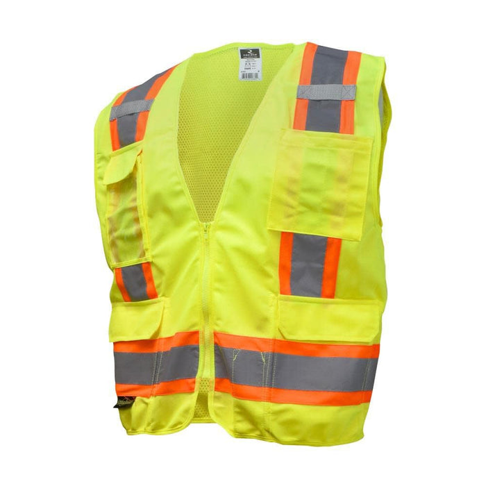Radians | ‎SV6-GRN | Radians SV6G4X Two Tone Surveyor Class 2 Safety Vest, 4X-Large, Green