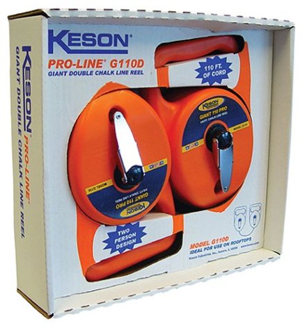 Keson G110D Double Little Gaint Chalk Line Reel, 110-Foot