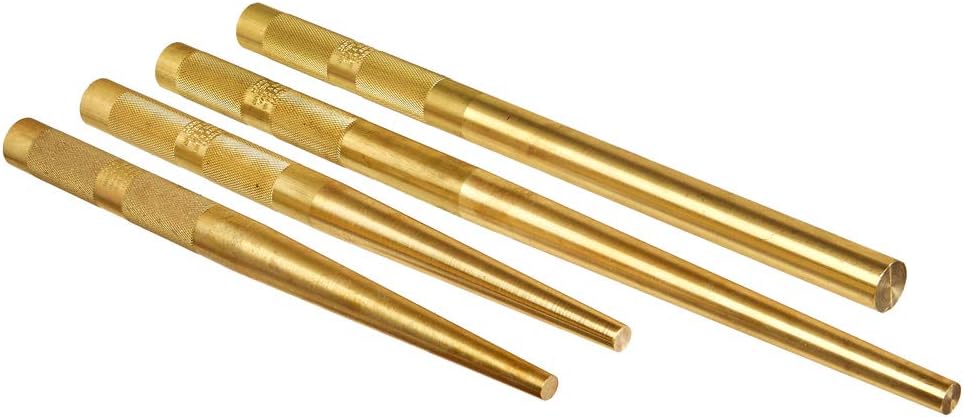 Mayhew Tools 61363 X-Long Brass Punch Set, 4-piece, multi, one size