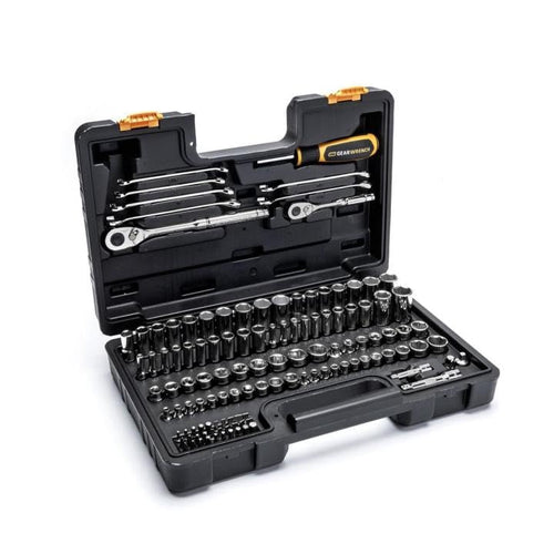 GEARWRENCH 1/4 Inch, 3/8 Inch SAE/MM Mechanics Hand Tool Set, 121 Piece