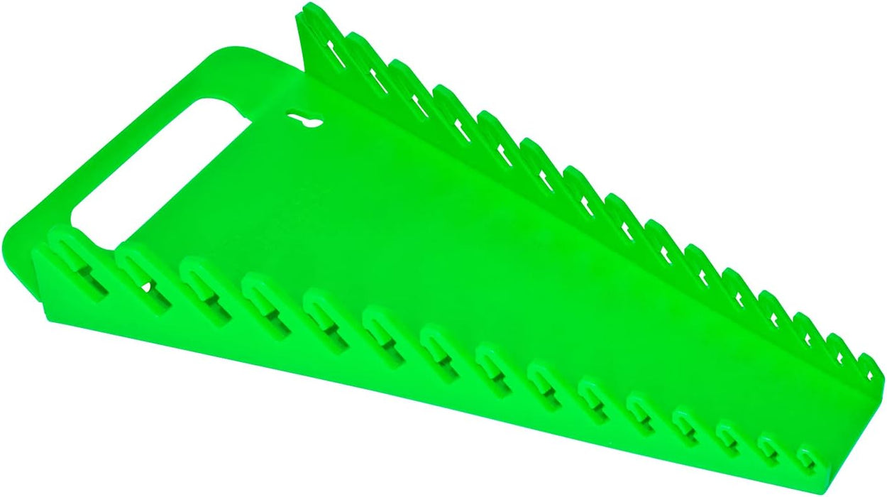 ERNST 5056 Gripper Wrench Organizer, 15 Tool, Green