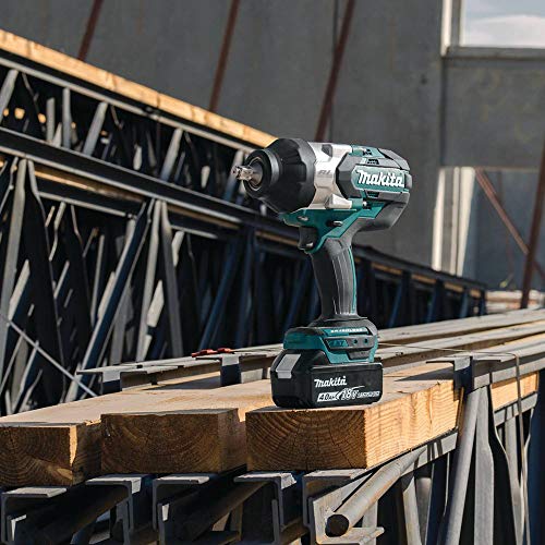 Makita XWT08Z 18V LXT� Lithium-Ion Brushless Cordless High-Torque 1/2" Sq. Drive Impact Wrench, Tool Only