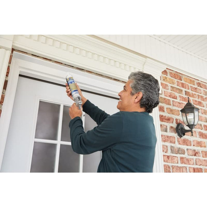 GE 2813670 Advanced Silicone 2 Window & Door Sealant, Black, 10.1 oz. (Pack of 12)