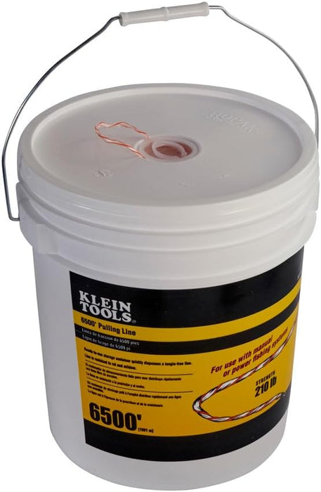 Klein Tools 56110 Poly Pull Line with Orange Tracer, 6500-Foot