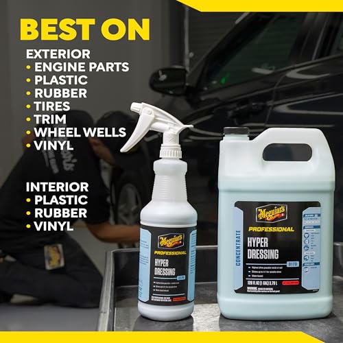 Meguiar's D17001 Hyper Dressing - 1 Gallon – Give Your Car’s Trim Pieces the Best Shine & Gloss