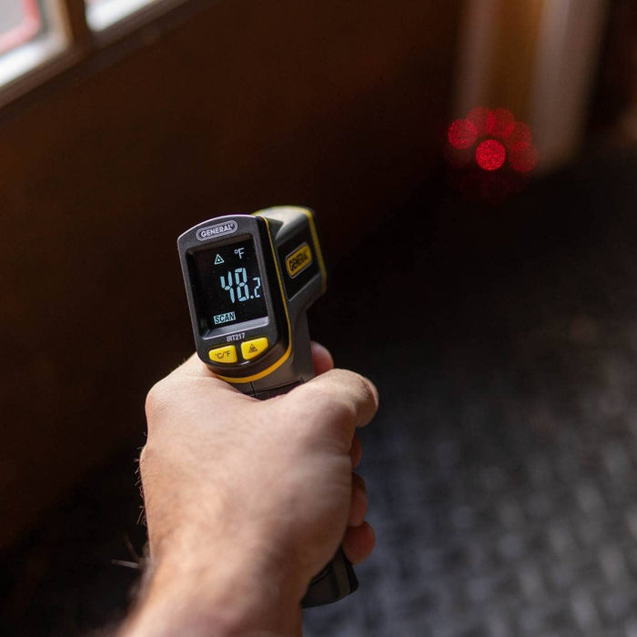 General Tools Non-Contact Infrared Thermometer, 10:1 Distance to Spot Ratio