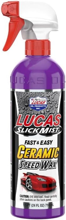 Lucas Oil 11294 Slick Mist Ceramic Speed Wax - 24 Ounce (Pack of 6)