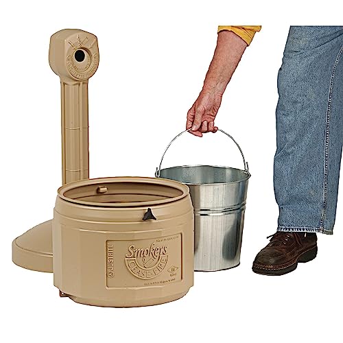 Justrite, Original Smoker's Cease-Fire Outdoor Ashtray, Polyethylene Standing Ashtray with Steel Bucket, 4 Gallon, Forest Green, 26800G