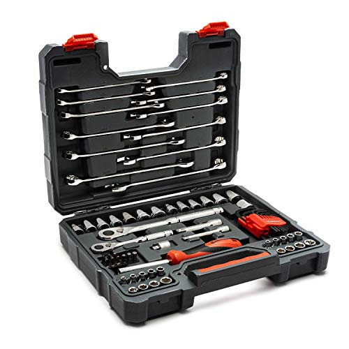 Crescent 70 Piece 1/4" & 3/8" Drive 6 & 12 Point Standard SAE/Metric Mechanics Tool Set - CTK70C