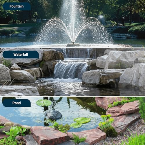 Tsurumi Pump 4-PN | Submersible Pond Pump/Waterfall Pump | 1/2 HP, 115V, 2 in Discharge | Ideal Water Feature Pump for Ponds, Fountains, Waterfalls | 80 GPM / 4800GPH