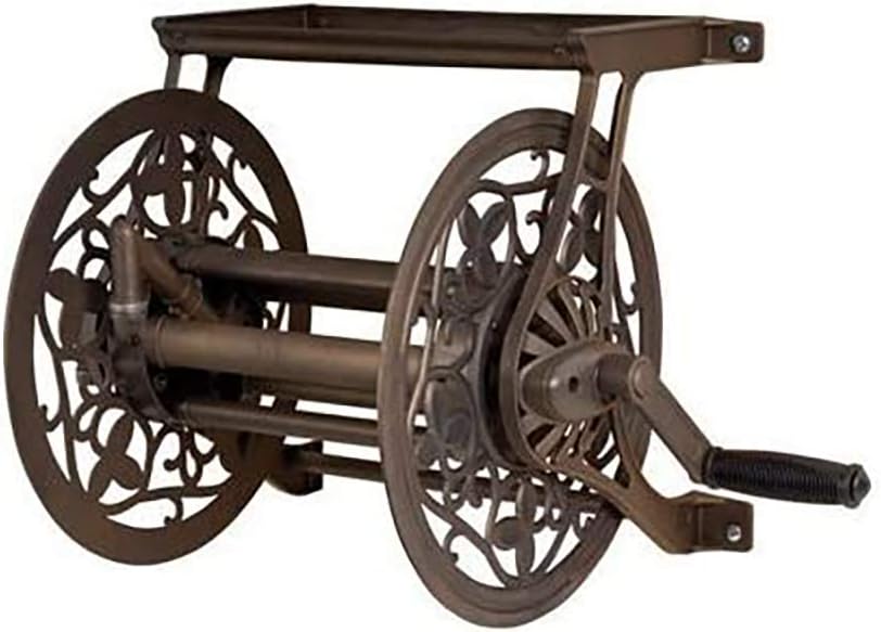 AMES | 2398110 | AMES 2398110 NeverLeak Decorative Wall Mount Hose Reel, Brown