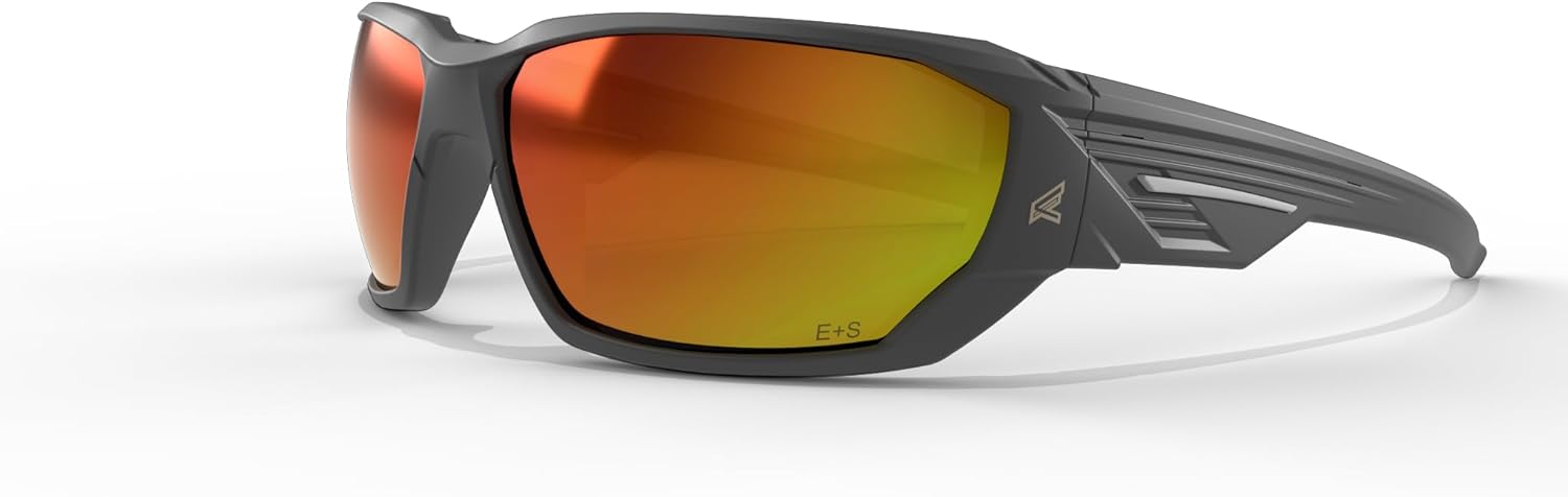 EDGE Dawson Wrap-Around Safety Glasses for Men Premium ANSI Z87.1 Safety Glasses High Impact Rated Non Slip Sunglasses, Protective Eyewear