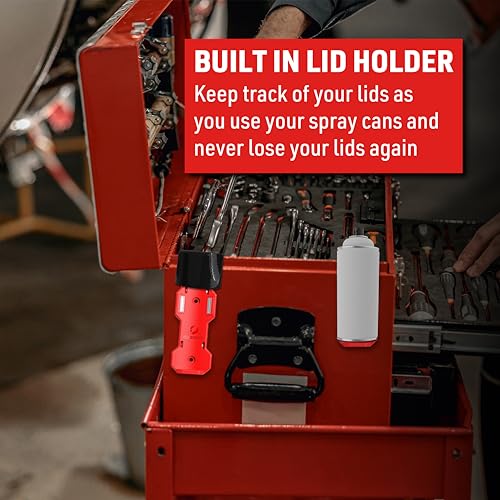 EZRED Magnetic Spray Can Holder 3-Pack Flexible Non-Marring Polymer Lid Holder