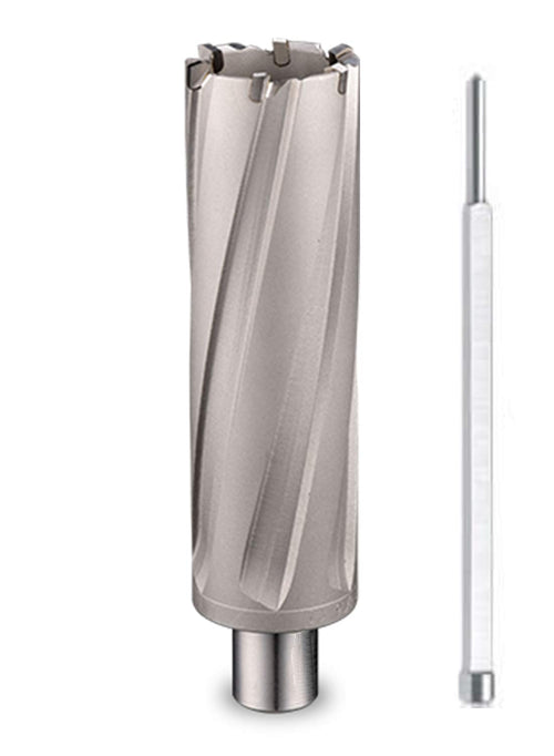 C.S. Unitec "9-1-132 C TCT Annular Cutter 1"" Dia. X 1"" Depth Carbide Tip Cutting Tool Bits for Magnetic Drills/Drill Press 3/4"" Weldon Shank for Metal Cutting in Steel, Stainless and More" 1" Dia. 1" Depth of Cut