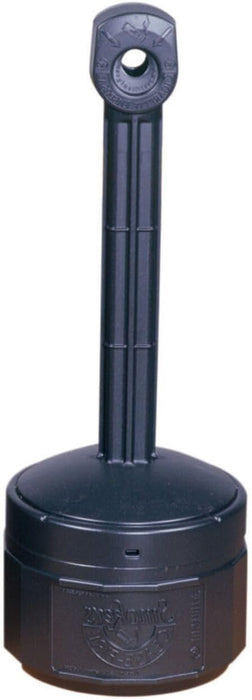 Justrite (26806D) Personal Smoker’s Cease-Fire Outdoor Ashtray, Polyethylene Standing Ashtray with Steel Bucket, 1 Gallon, Black