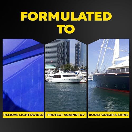 Meguiar's Flagship Premium Marine Wax, Boat Polish and Oxidation Remover - 32 Oz Bottle (Packaging May Vary)