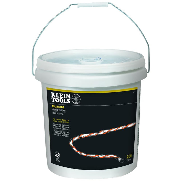 Klein Tools 56110 Poly Pull Line with Orange Tracer, 6500-Foot