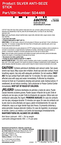 Loctite Silver Grade Anti-Seize Lubricant 20g Stick