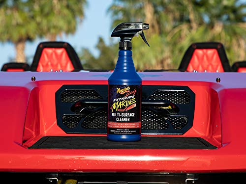 Meguiar’s Extreme Marine Multi-Surface Cleaner M180332 - Pro Multi-Surface Cleaner for RV and Marine Detailing, Removes Dirt Grime & Stains from Vinyl, Gel Coat, Non Skid, Carpet and More, 32 Oz Spray