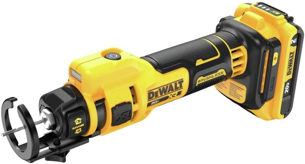 DEWALT DCE555D2 20V MAX Drywall Cutting Tool, Cut Out Tool, 2 Batteries and Charger Included