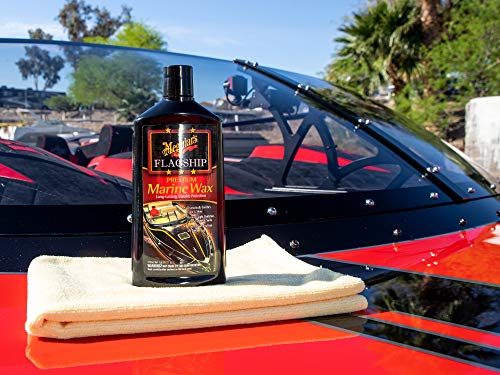Meguiar's Flagship Premium Marine Wax M6316 - Synthetic RV and Boat - Durable Fiberglass and Gel Coat Protection for a Long-Lasting Shine - Professional-Grade with UV Protection, 16 Oz Liquid