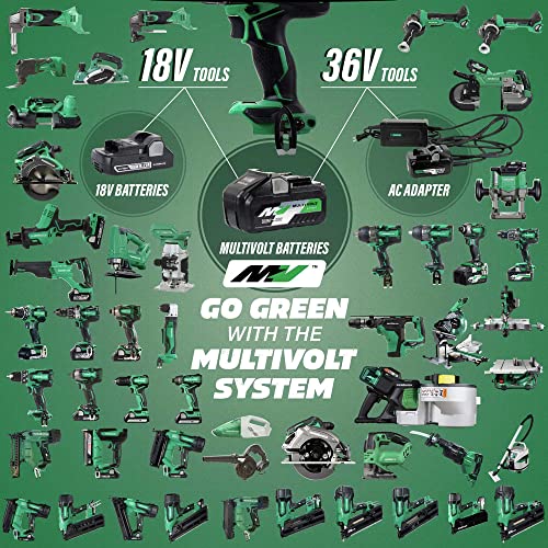 Metabo HPT 18V MultiVolt Cordless Die Grinder | Tool Only - No Battery | 2-Inch Wheel Diameter | Variable Speed | Slide Switch | GP18DAQ4