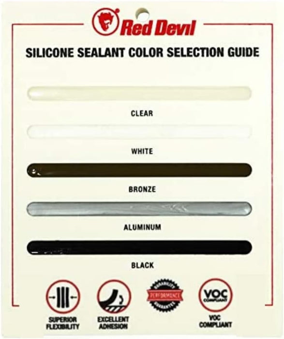 Red Devil 0787 StormGuard-920 100% RTV Silicone Window and Door Sealant, Clear, 10.1 oz. (Pack of 1)