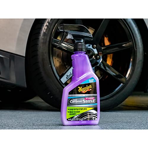 Meguiar's Hybrid Ceramic Tire Shine - Long-Lasting Shine That's Durable & Water-Resistant Hybrid Ceramic Technology - 16 Oz Spray