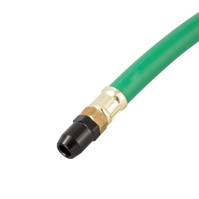 Steelman 75052 Straight Chuck Tire Inflator with Built-in Gauge and Green 12-Inch Hose