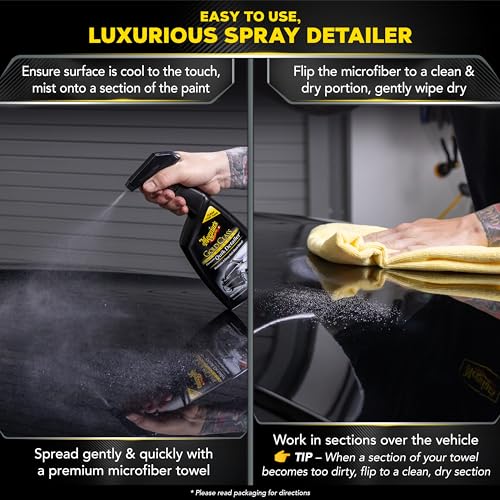 Meguiar's G7624 Gold Class High Gloss Premium Quik Detailer - 24 Oz Spray Bottle