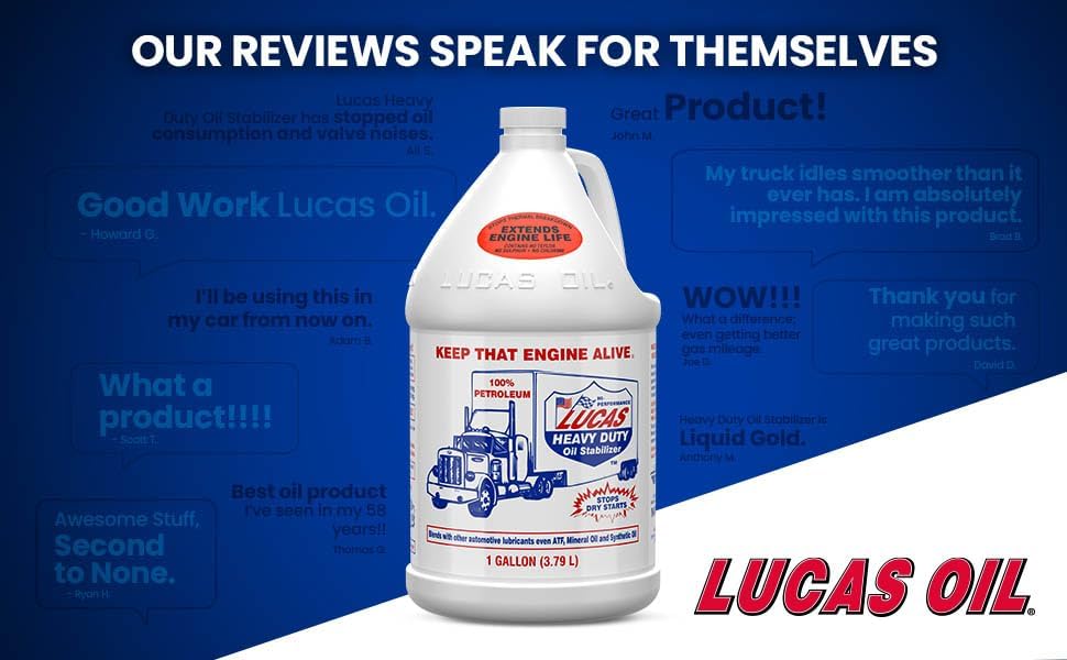 Lucas Oil 10002 Heavy Duty Oil Stabilizer - 1 Gallon/128 Ounces (Pack of 4)