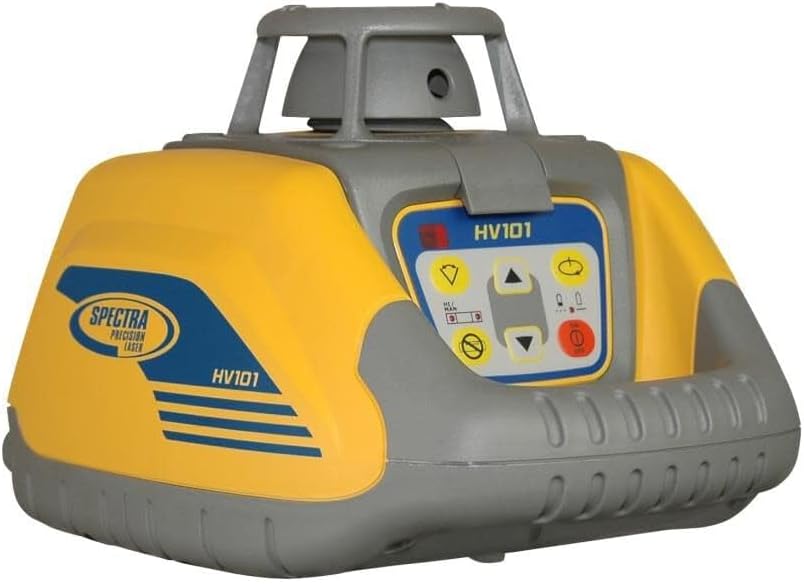 Spectra (HV101) Multipurpose Construction Laser Level with RC601 Remote Control, Wall Mount, Laser Glasses and Heavy Duty Carry Case