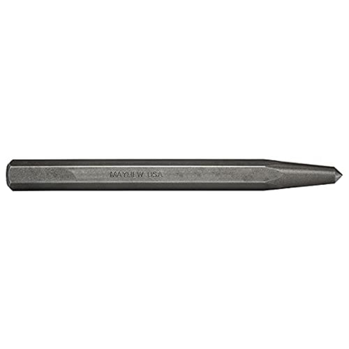 Mayhew Tools 74000 Center Punch, 1/4" x 3/32" Point, Shot Blast Finish