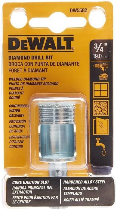 DEWALT DW5582 3/4-Inch Diamond Drill Bit, Silver, Small