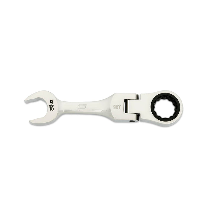 GEARWRENCH (86874) 9/16" 90-Tooth 12 Point Stubby Flex Combination Ratcheting Wrench