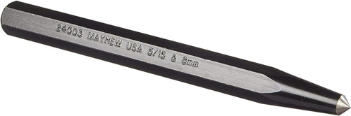 Mayhew Tools 24003 Center Punch, 5/16" - 8mm x 6", Black Oxide Finish