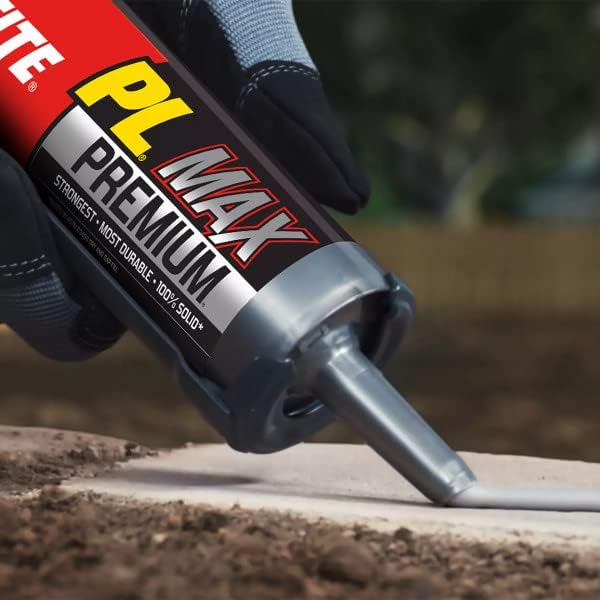 Loctite 2292244 PL Premium Max Construction Adhesive, 9 fl oz Cartridge, Versatile Construction Glue for Wood, Concrete, Stone & More (Pack of 12)