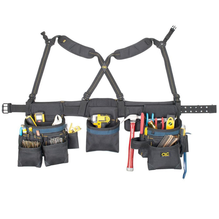 Custom Leathercraft2617 Framing Master Tool Belt, 28-Pocket,Grey