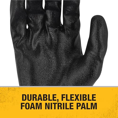 DEWALT DPG575 Foam Nitrile A3 Cut Resistant Glove for Outdoor Work, Construction and General Purpose - Size S