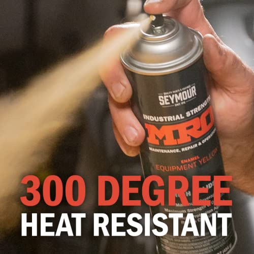 SEYMOUR 620-1433 Industrial MRO High Solids Spray Paint, Flat Black, 16 Ounce (Pack of 1)