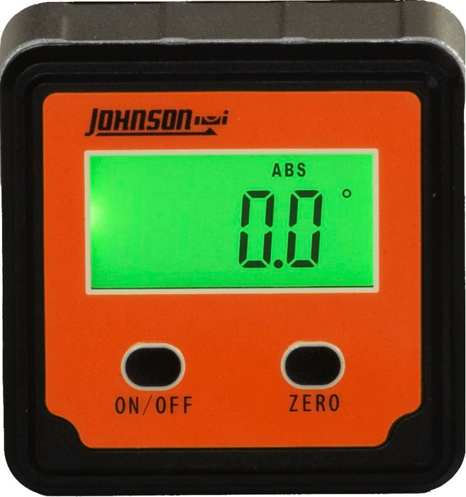 Johnson 1886-0000 Magnetic Digital Angle Locator with 2 Buttons, Digital Pitch & Slope Locator