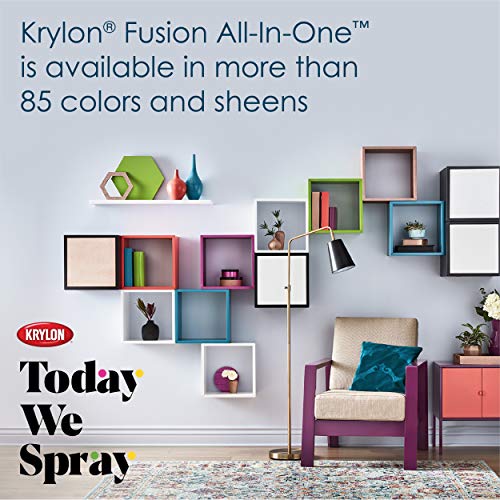 12 oz Krylon K02704007 Burgundy Fusion All-In-One Paint & Primer Spray Paint, Gloss