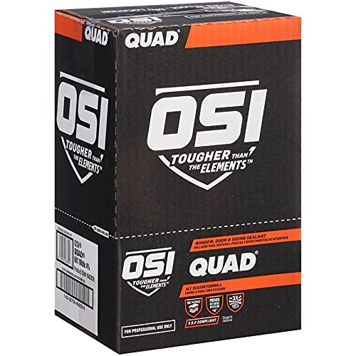 OSI 1637074 QUAD Green 756 Window, Door and Siding Sealant, 10-Fluid Ounce Cartridge